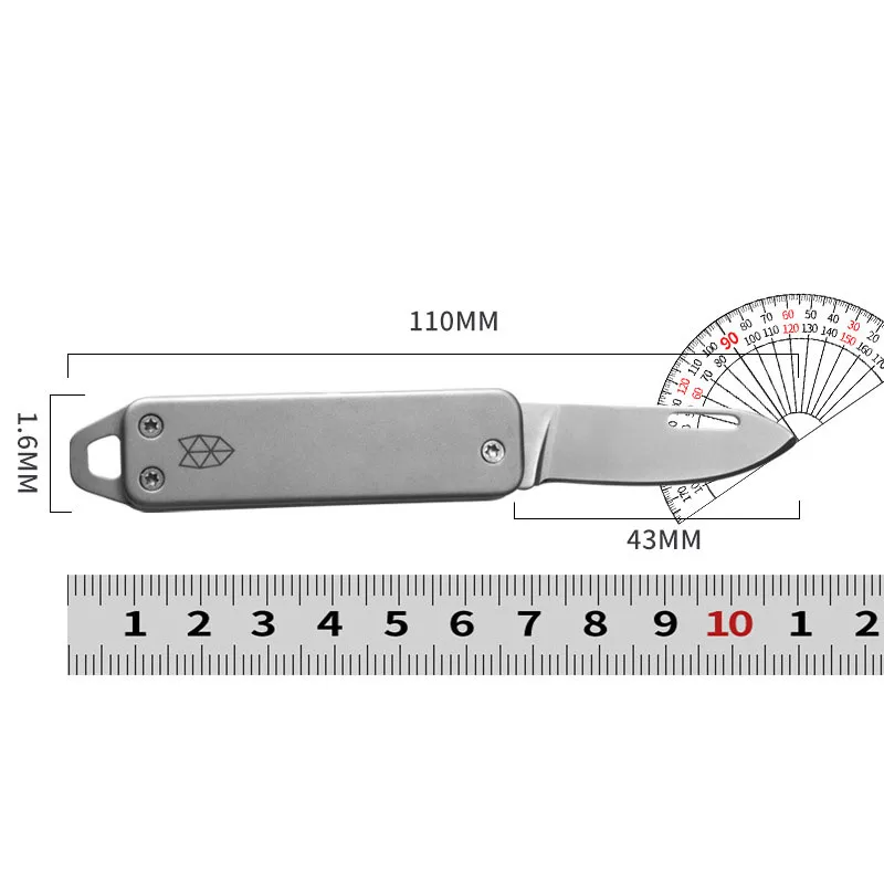 Folding Sharp Outdoor Multi Functional Stainless Steel Mini Home Knife Portable Keychain Fruit Knife Open Box Portable image 6