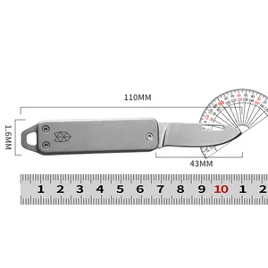 Foldable sharp outdoor multifunction of stainless steel mini knife portable Keychain knife fruits 10 Main Sales Renarse Mini - №7