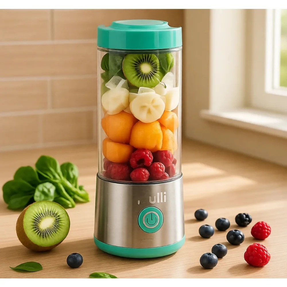 

Портативный персональный блендер с USB-зарядкой, шесть лезвий, для смузи, коктейлей, детского питания, путешествий, спортзала