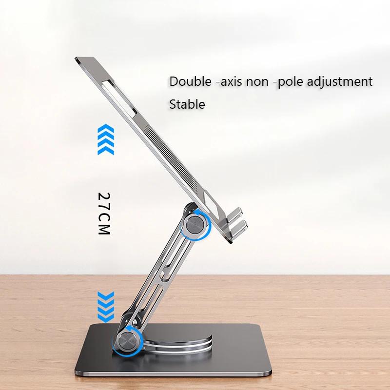 Imagem -03 - Liga de Alumínio Laptop Stand 360 ° Rotatable Notebook Holder Liftable Stand Compatível com 9717 Laptop Bracket