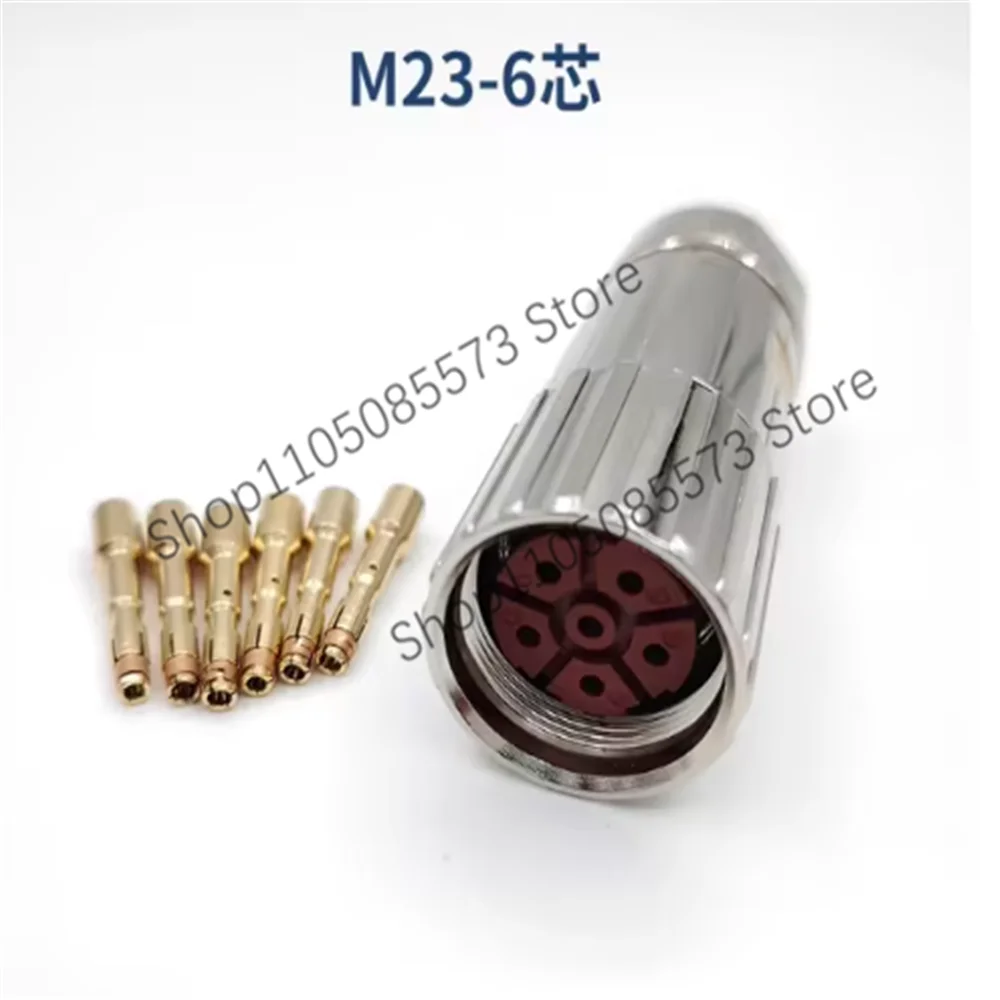 M23 connector compatible with Siemen s S120 servo motor power cable, 6-core and 8-core plug 0LU00