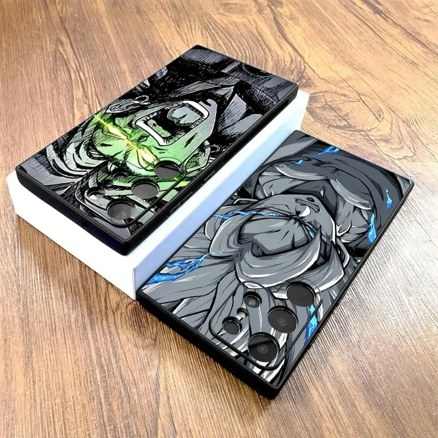 Hülle für Samsung Galaxy S24 Plus S23 Ultra S21 FE S25 Edge S20 Schwarz Soft Phone Cover Anime D-Dragon Ball Son Goku