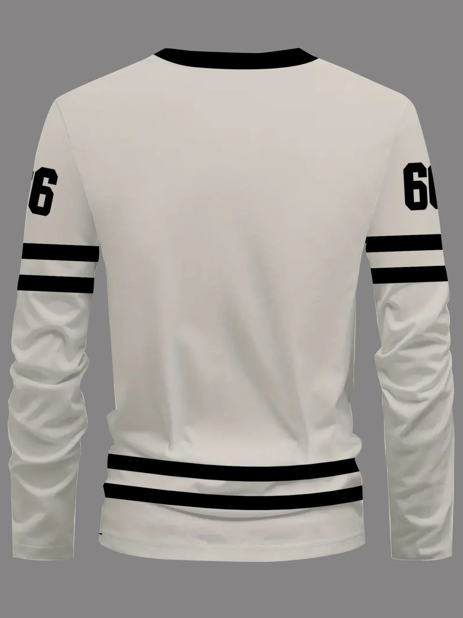 2026 Autumn/Winter Men's Round-neck Hoodie with Digital Print for Casual Sports and Outdoor Wear view 2