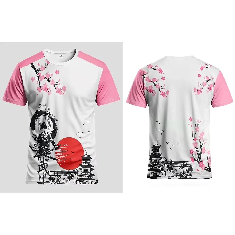 Tokyo Bushido Style Men s T Shirt Perfect for Harajuku Y2k Summer Outdoor Streetwear Quick Dry Breathable Men s Apparel