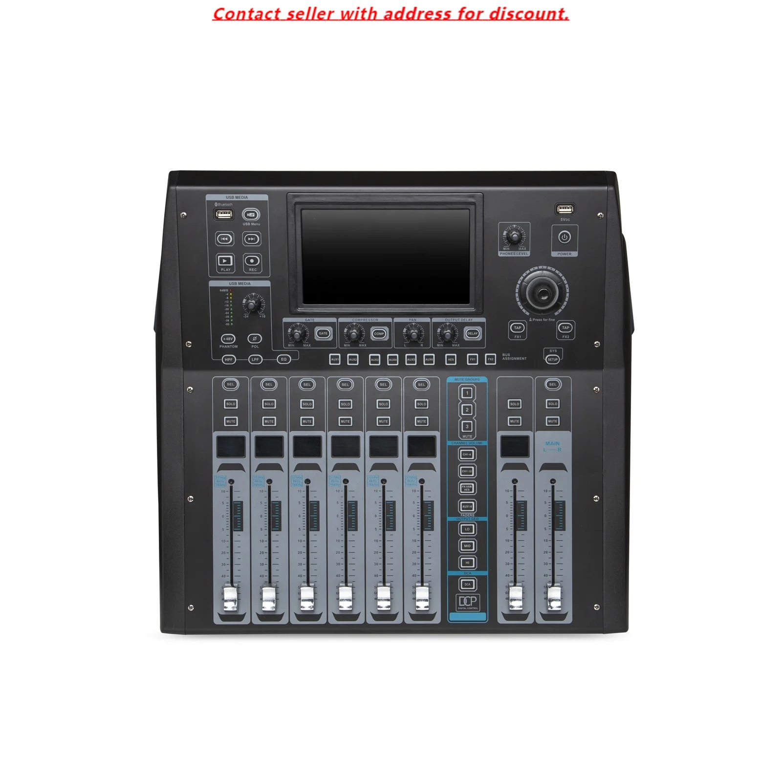 

MD-18 12 Channels Mic/Line 2 Channels Stereo Line In 1 Stereo USB Disk Or Bt Playback Digital Mixer