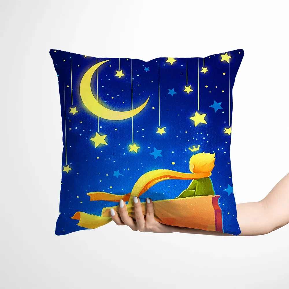 

Home and Decoration Cushions T-The Little Prince Cushion Covers Decorative Pillows for Sofa Pillow Cover Cases Elegant Room