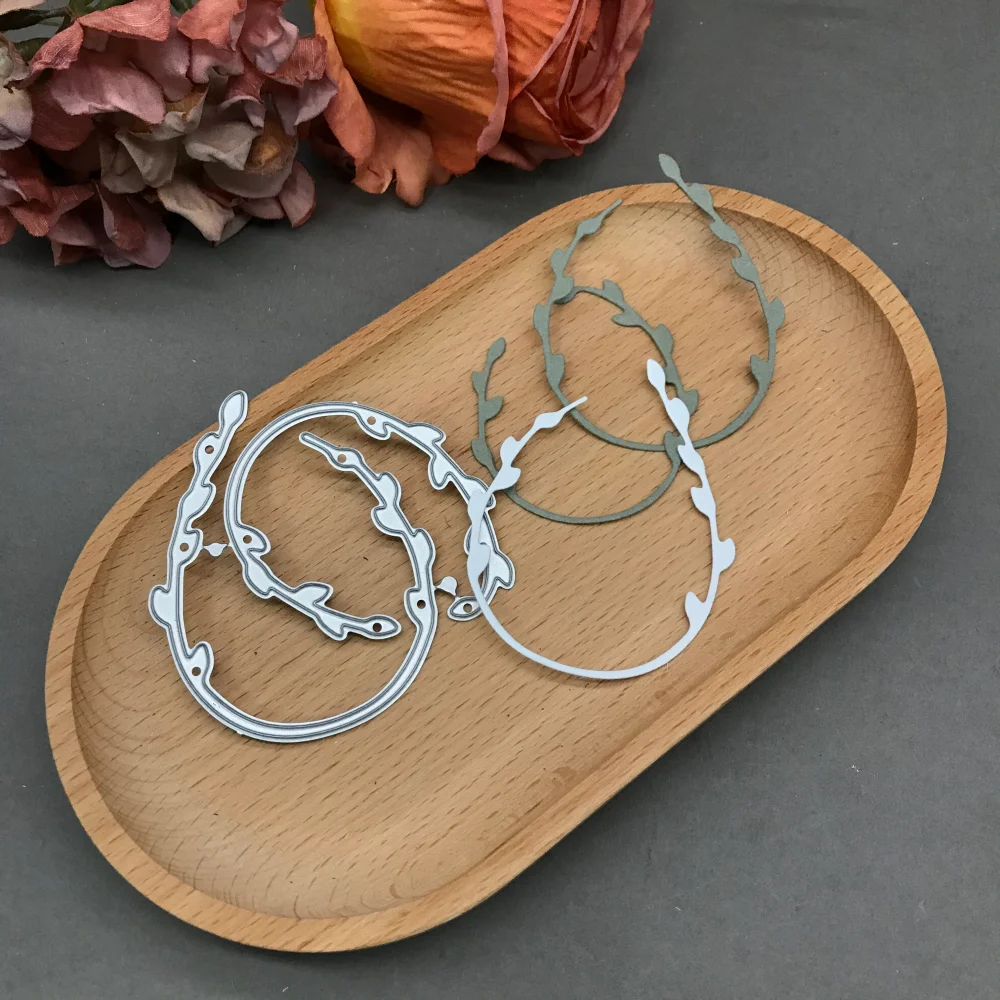 

1pcs metal cutting dies cut die mold Roundleaf grass Scrapbook paper craft blade punch stencils dies