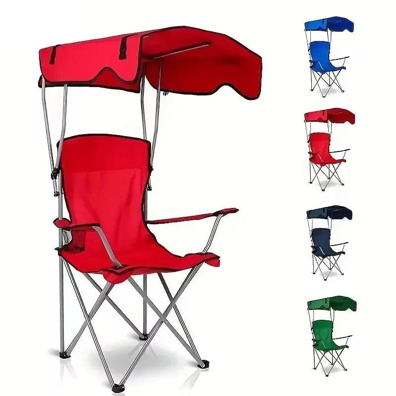 

Newest Beach Chair Portable Armchair Sunshade Backpack Folding Chair For Outdoor Picnic Camping Travel Beach Fishing Chairs