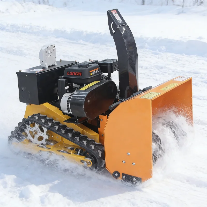 منفاخ الثلج المخصص الذي يتم التحكم فيه عن بعد، قاذف الثلج الصناعي الصغير الذكي عالي الطاقة، مكنسة الشتاء المطاطية