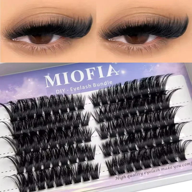 

1 Box/90 Bunches Mink Eyelash 30 40 60 80D Natural 3D Russian DIY Lashes Clusters Thick Fluffy Eyelash Extensions Makeup Tools