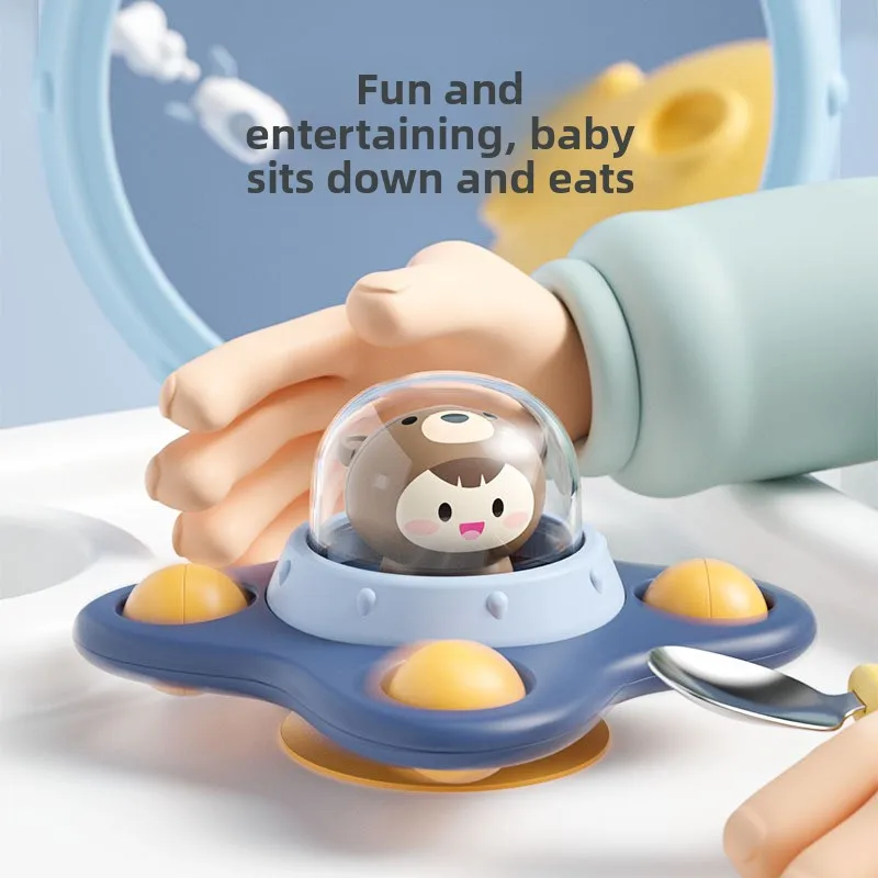 ベビーダイニングテーブル吸盤ガラス回転音楽赤ちゃん0 1 2歳教育早期教育バスルームお風呂のおもちゃ