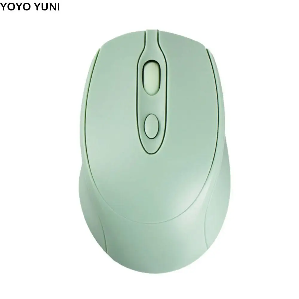 

2.4Ghz+BT5.0 Macaron Wireless Mouse Rechargeable Plug and Play Ergonomics Wireless Mouse 1600DPI Long Battery Life