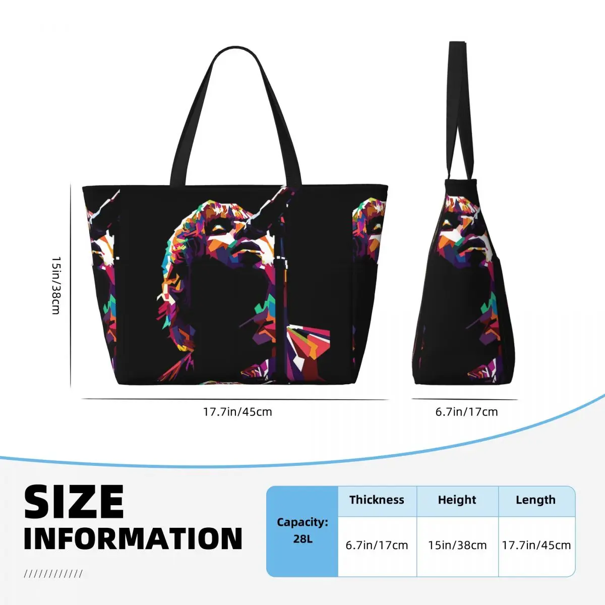 Liam Gallagher (22) Borsa tote da spiaggia Sport Palestra Yoga Borsone Borsa tote grande Borsa da viaggio da donna Borsa fitness