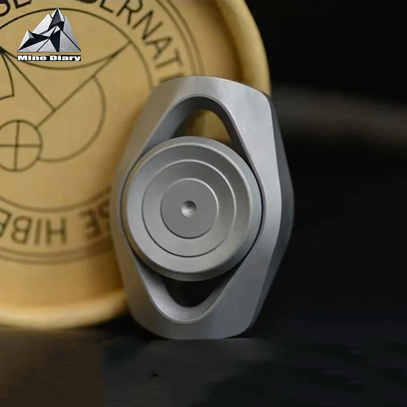 EDC Stainless Steel Gyroscope Fidget Spinner | ADHD Focus Tool & Stress Relief Office Desk Toy for Adults High Quality New