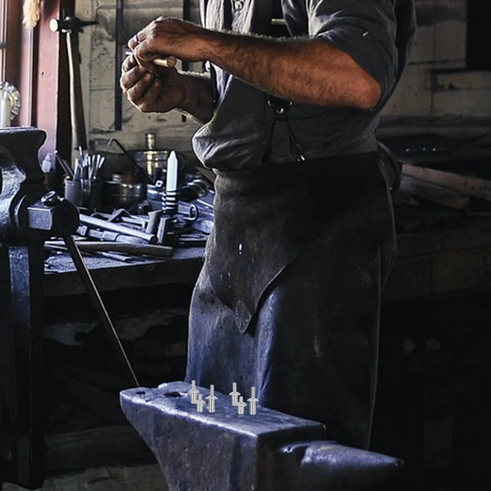 

130Pcs Aluminum Core Knock Type Expansion Rivets Round Head Multi Size M5 7mm 9mm 11mm Household Machinery Fasteners Assortment