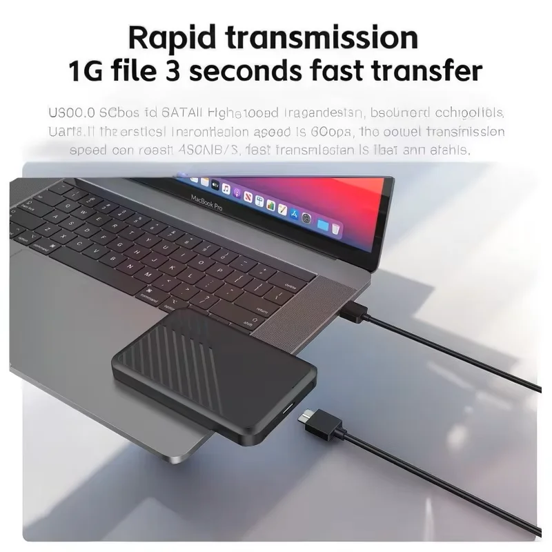 

Новый корпус внешнего жесткого диска 2,5 дюйма с USB 3.0/3,1 для ПК, ноутбука, поддержка до 6 ТБ, подходит для твердотельного накопителя SATA/HDD толщиной 7 мм/9,5 мм