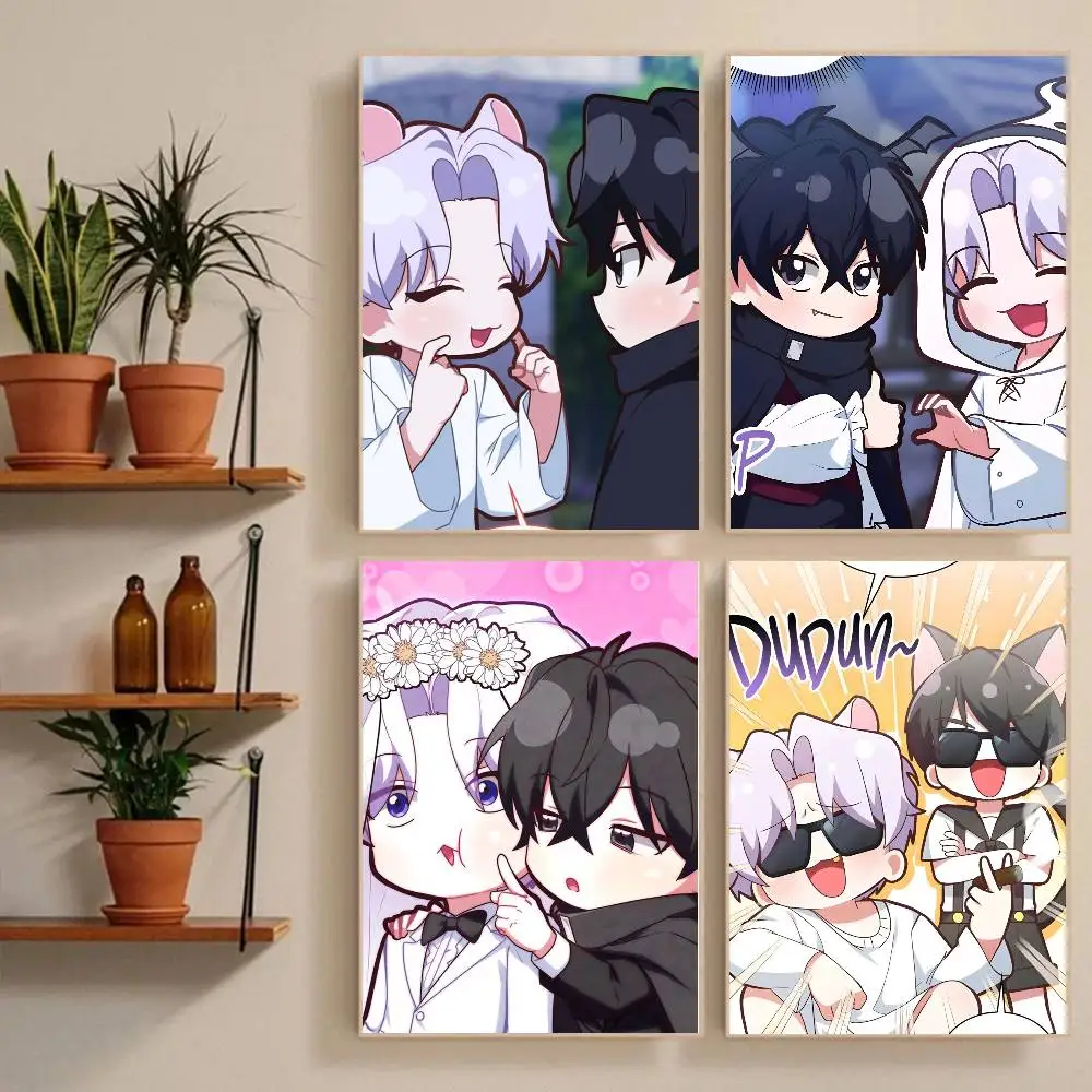 1pc Anime BLV-Virtual Strangers Poster Sticker Print Waterproof Wall Art For Living Room Bedroom Home Decor