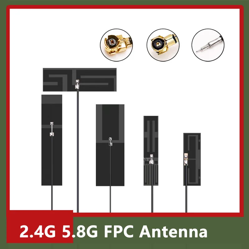 

10pcs Dual Band 2.4G 5G 5.8G Adhesive Fixation FPC PCB Omni WiFi Internal Antenna High Gain 7dbi Flexible Built-in Aerial