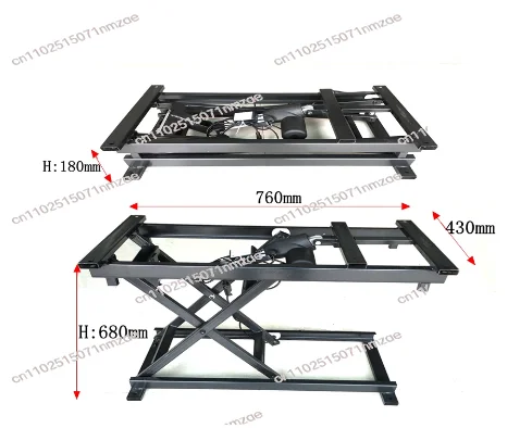 24V Lifting Hardware Folding Iron Frame 150kg Multifunctional Electric Wired Remote Control Coffee Table Dining Table