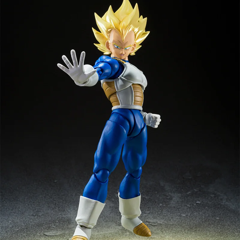 Bandai Dragon Ball SHFiguarts Super Saiyan Vegeta Action Figure Awakening Super Saiyan Blood Anime Model Figurals Brinquedos Toy