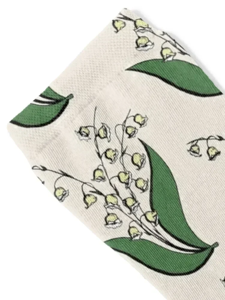 Lily Of the Valley (colored) Socks designer winter tennis cycling Socks For Man Women's