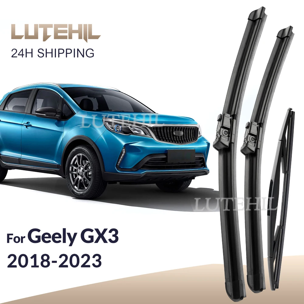 

For Geely GX3 2018-2023 2019 2020 2021 2022 Wiper Front & Rear Wiper Blades Windshield Windscreen Window Brushes 22"+18"+10"