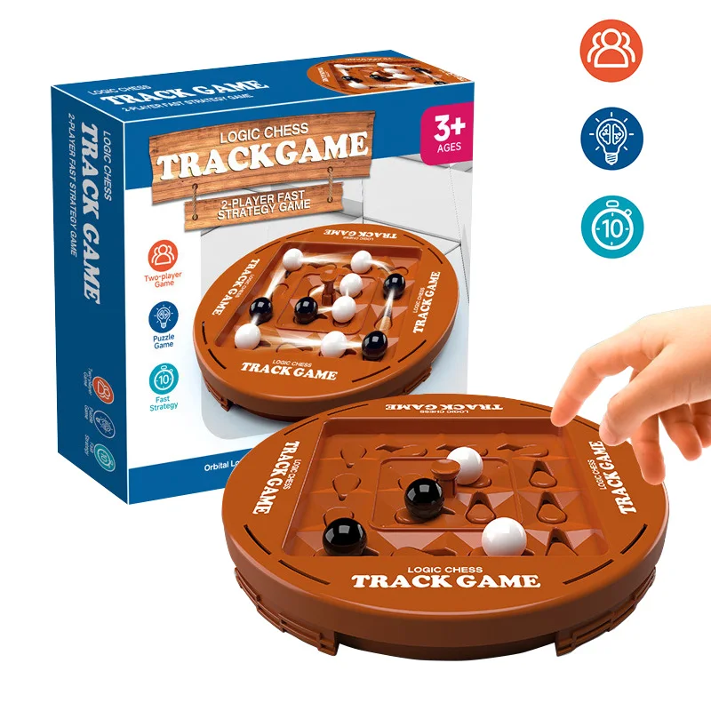 

Track Logic Chess Pair Battle 2 Player Strategy Board Games and Fidgets For Kids Thinking Training Brain Boosting Game Party Toy