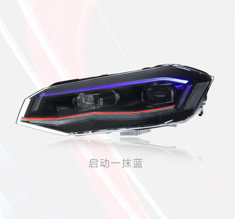Koplamp montage Voor 2019-2020 2021 2022 2023-2024 Volkswagen Polo Sequentiële Voorlampen, dagverlichting, koplampen, koplamp