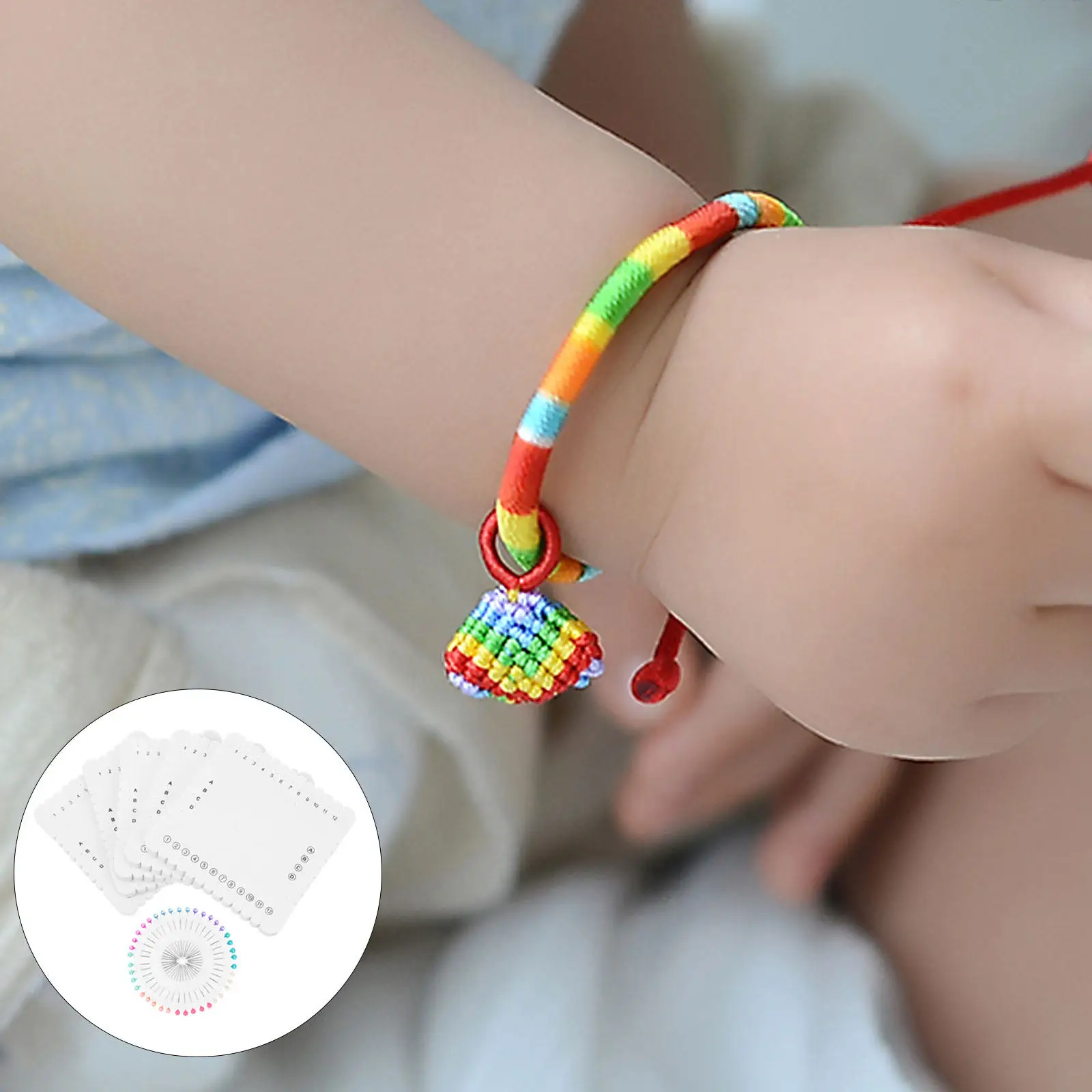 

1Set Kumihimo Plate 10Cm Square Braiding Board Positioning Pin Hand Knitting Tool DIY Bracelet Weaving Accessory Jewelry Craft