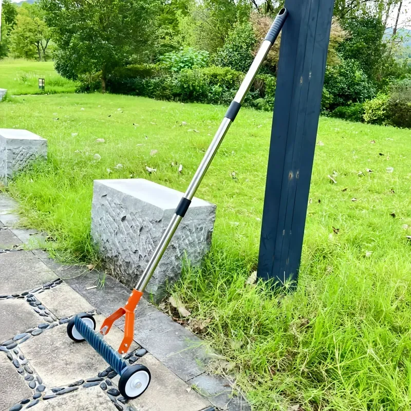 for Weeding Roller Rake Dead Grass Lawn Deciduous Leaf Garden Descaling with Wheel Scarifier