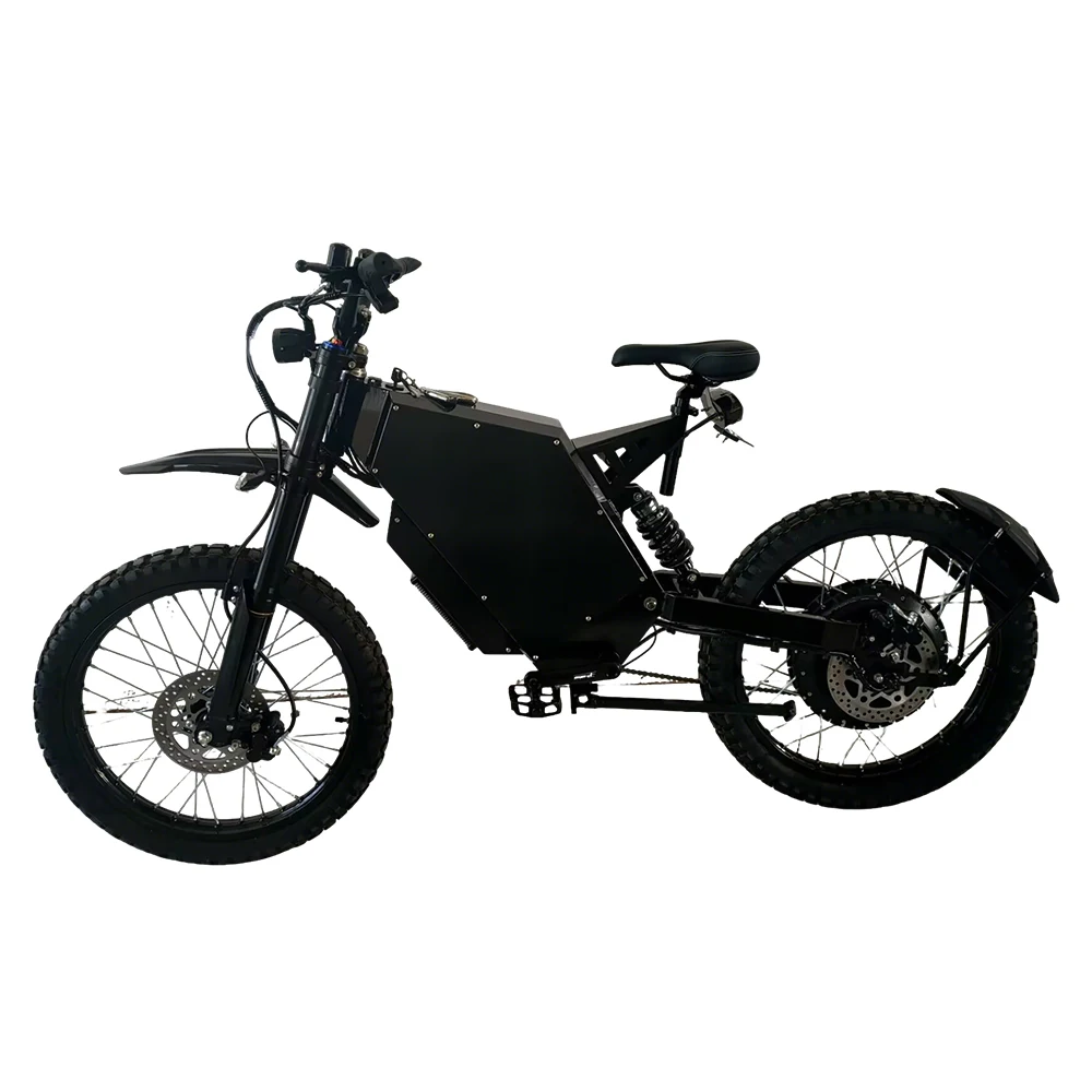

72v 5000/15000 Watt Electric Enduro Bike Midu Ebike SS30 26/75AH Lithium Battery Stealth Bomber Long Range Electric Bicycle