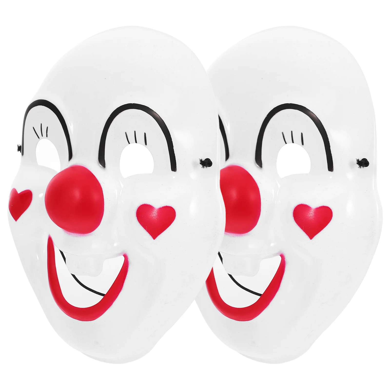 2 Pcs Party Clown Face Halloween Costume Cosplay Scary Props for Hair