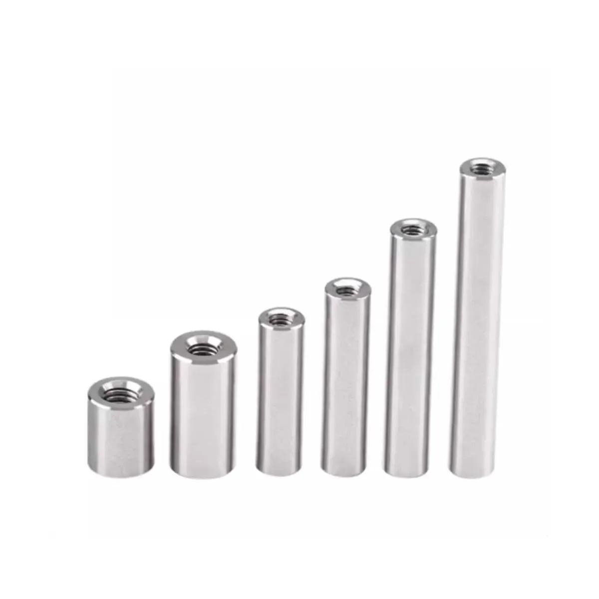 Stainless Steel Extended Round Nut Connecting Column Inner Tooth Cylindrical   Pin M3M4M5M6M8