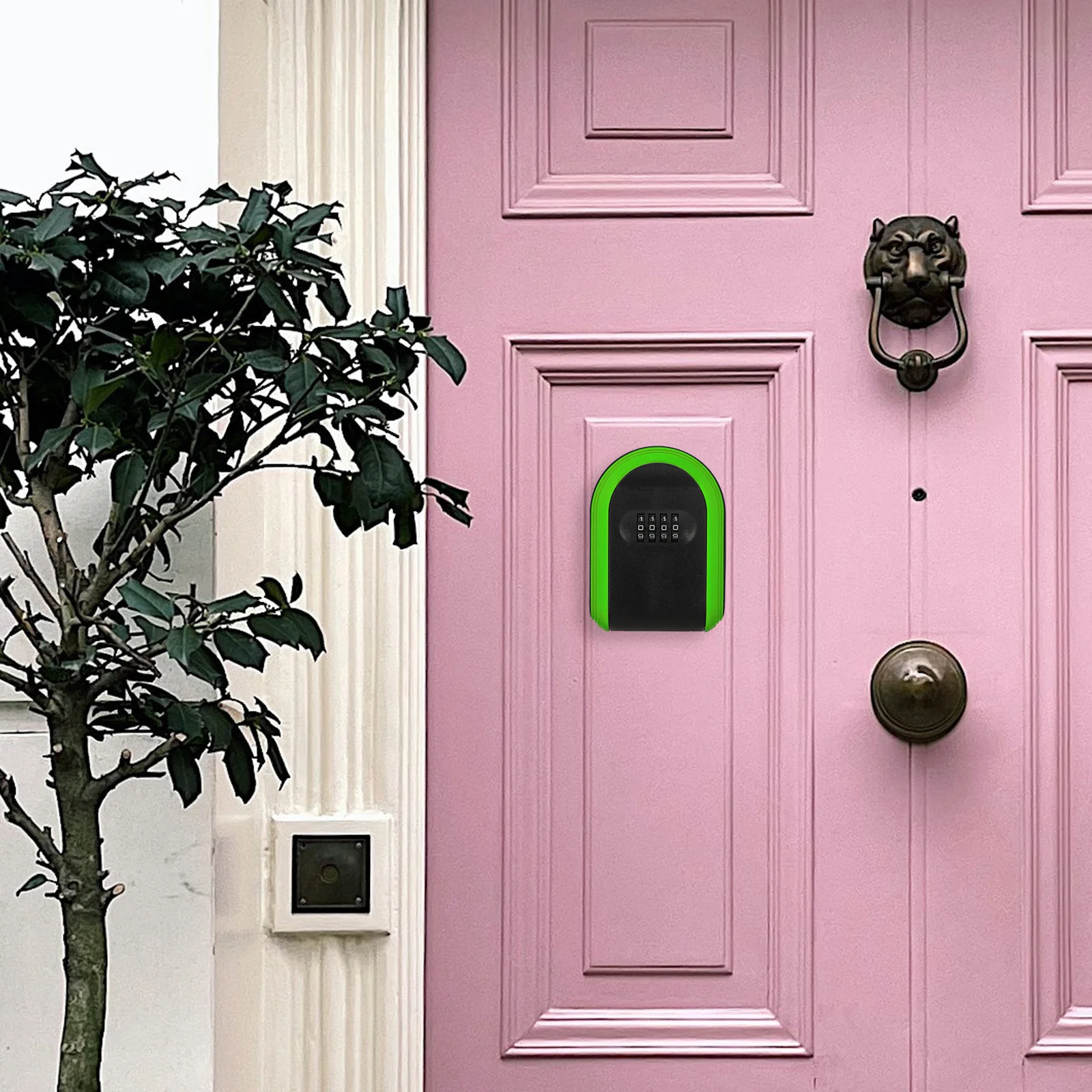 

House Key Lock Box Wall Mount Resettable 4-Digit Code Combination Outdoor Security Key Safe Box Security Lock Boxes