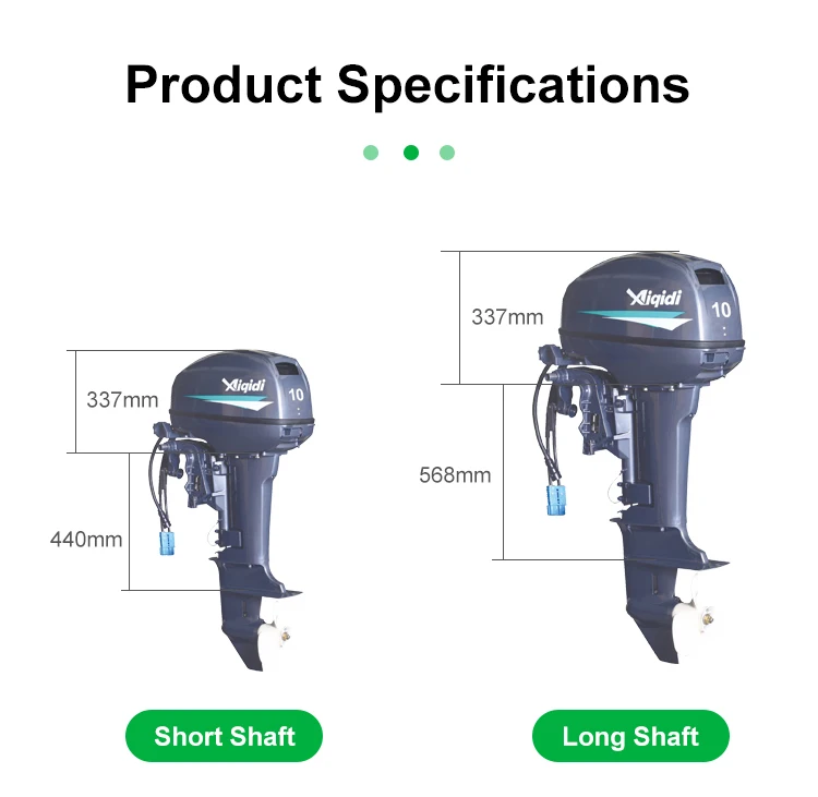 AIQIDI 10HP 72V Electric Boat Motors Water Cooled Motor 7.3KW Tiller/remote Control Outboard Engine Long/Short Shaft Boat Motor