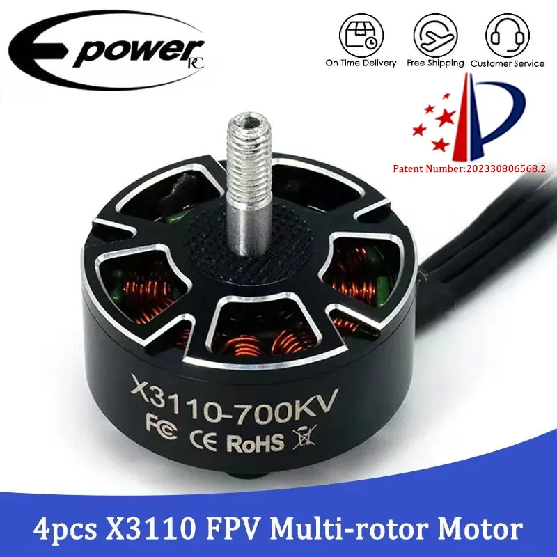 

E-POWERRC X3110 700KV 900KV 1050KV Brushless Motor 6S For FPV Multirotor Motors RC Helicopters Long Range Drone DIY Parts