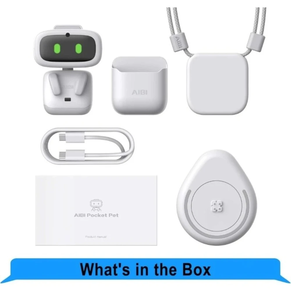 Aibi Pocket Pet - Wearable ChatGPT AI Companion with Voice, Emotion Interaction, Singing & Dancing. Magnetic & Ultra Portable