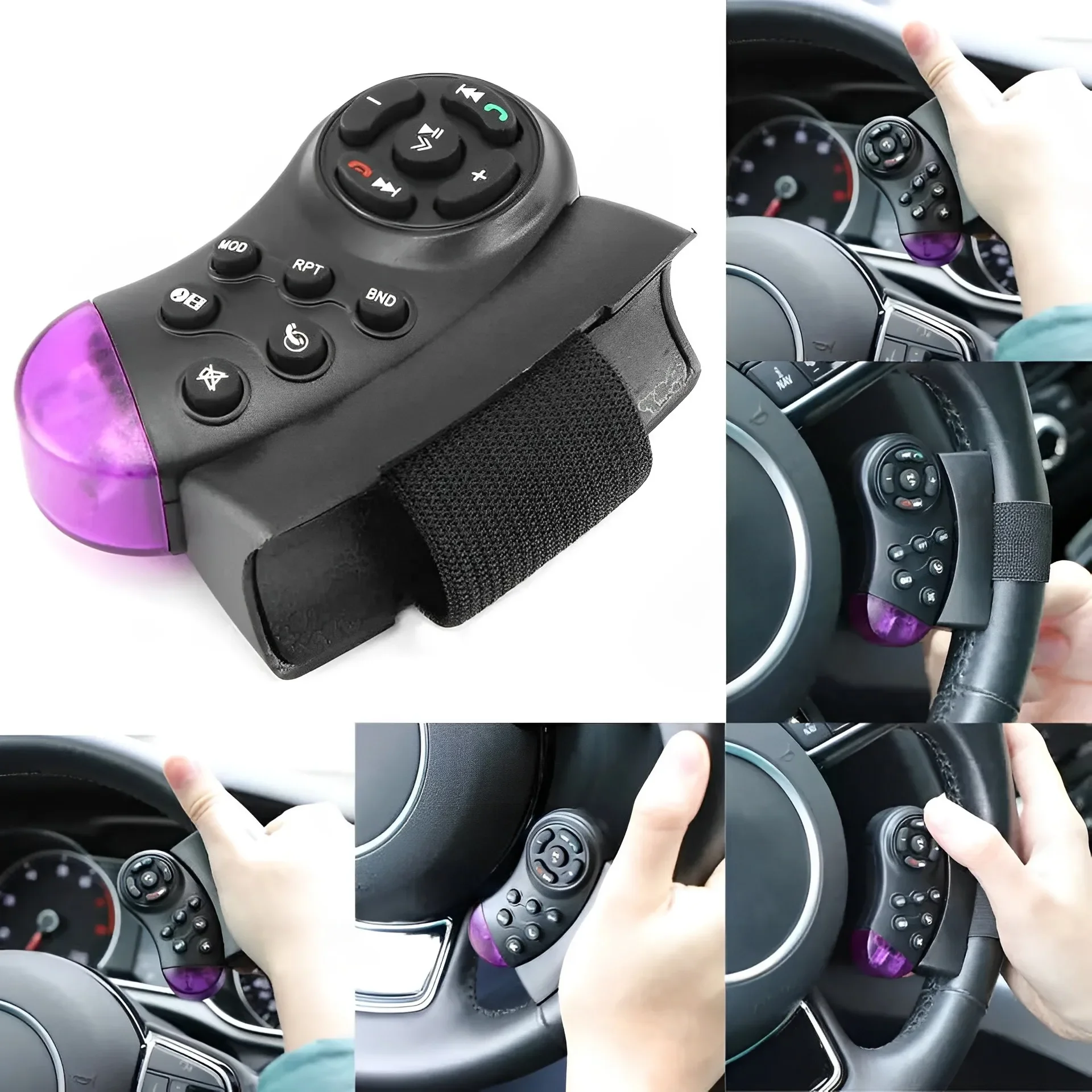 Universal Steering Wheel Button Remote Control Key Portable for Car Navigation DVD Multimedia Music Player Android Radio