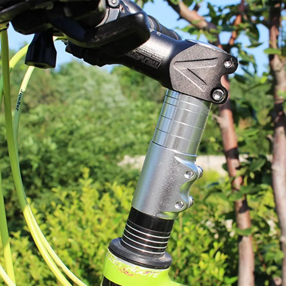 

Новый алюминиевый сплав, подставка для выноса велосипеда 12,4 см 13,8 см, адаптер для головы, удлинитель выноса вилки, универсальная подставка для руля