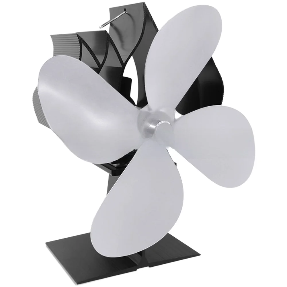 Heat Powered Stove Fan Thermoelectric Fireplace Blower Aluminum Alloy For Wood Burning Indoor Heating And Ice Fishing Accessorie