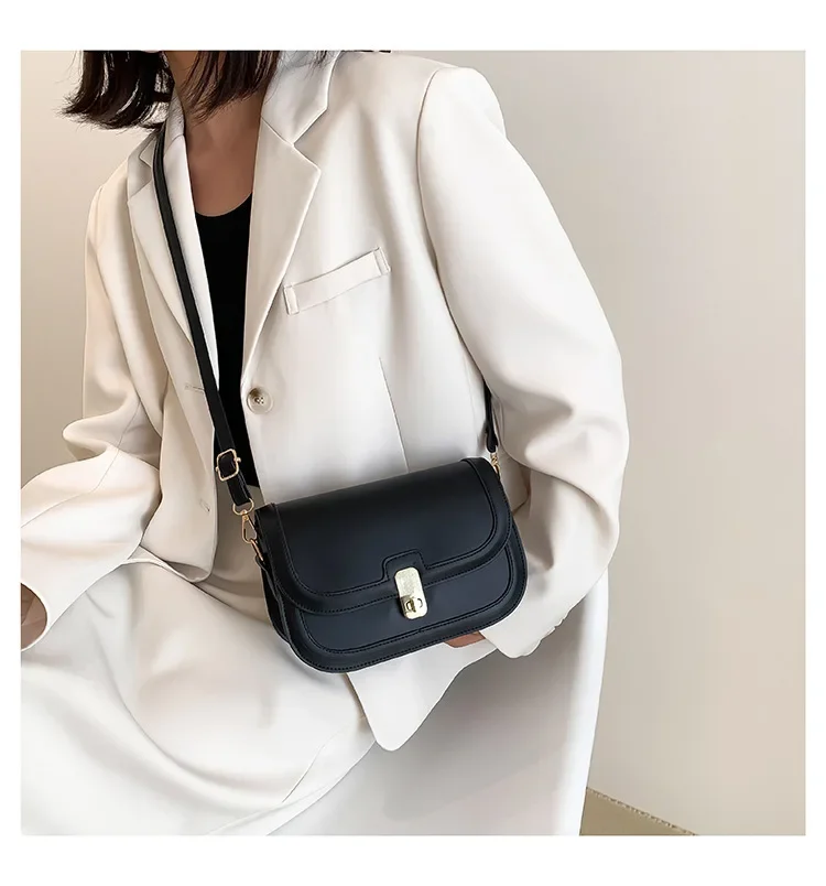 Damen-Umhängetasche, Damen-Mode, Retro-Unterarmtasche, kleine quadratische Tasche, beliebte Herbst-Schultertasche, Umhängetasche – Detail 9