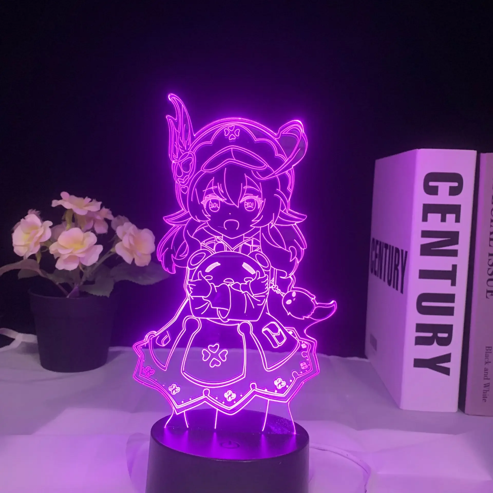 

Klee Genshin Impact Figure 3D Night Light LED Acrylic Gift For Fans Hot Game Light for Bedroom Decor Atmosphere Night Lamp