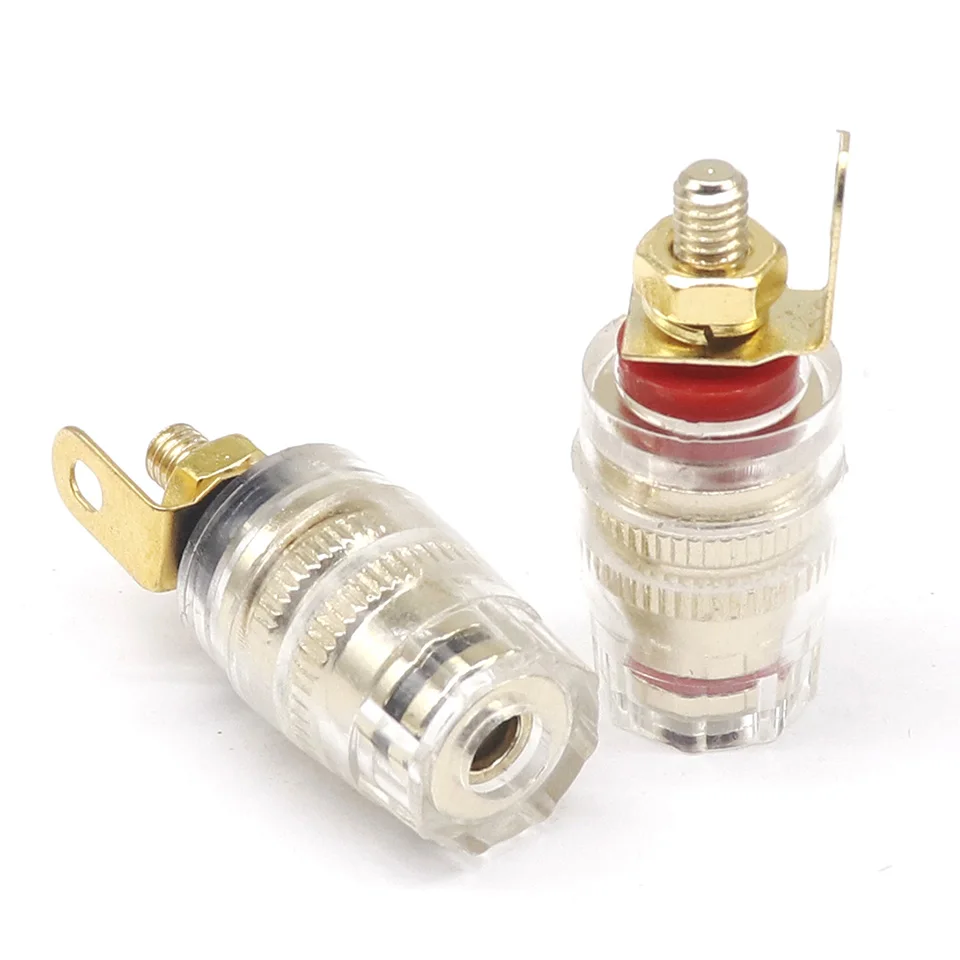 2pcs/1Pairs 32.5mm 4mm Binding Post Terminal Speaker Test Banana Plug Socket Connector Amplifier Speaker K5DB