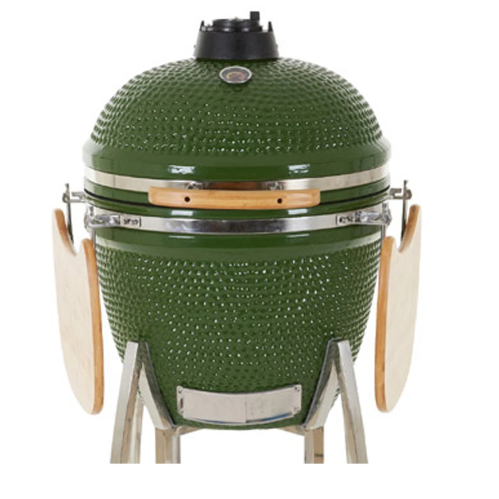 

2025 Auplex Kamado 23.5 Inch Big Kamado Grill Ceramic BBQ Smoker Outdoor Charcoal Cooker Glaze Picnic Green Joe Kitchen Hot
