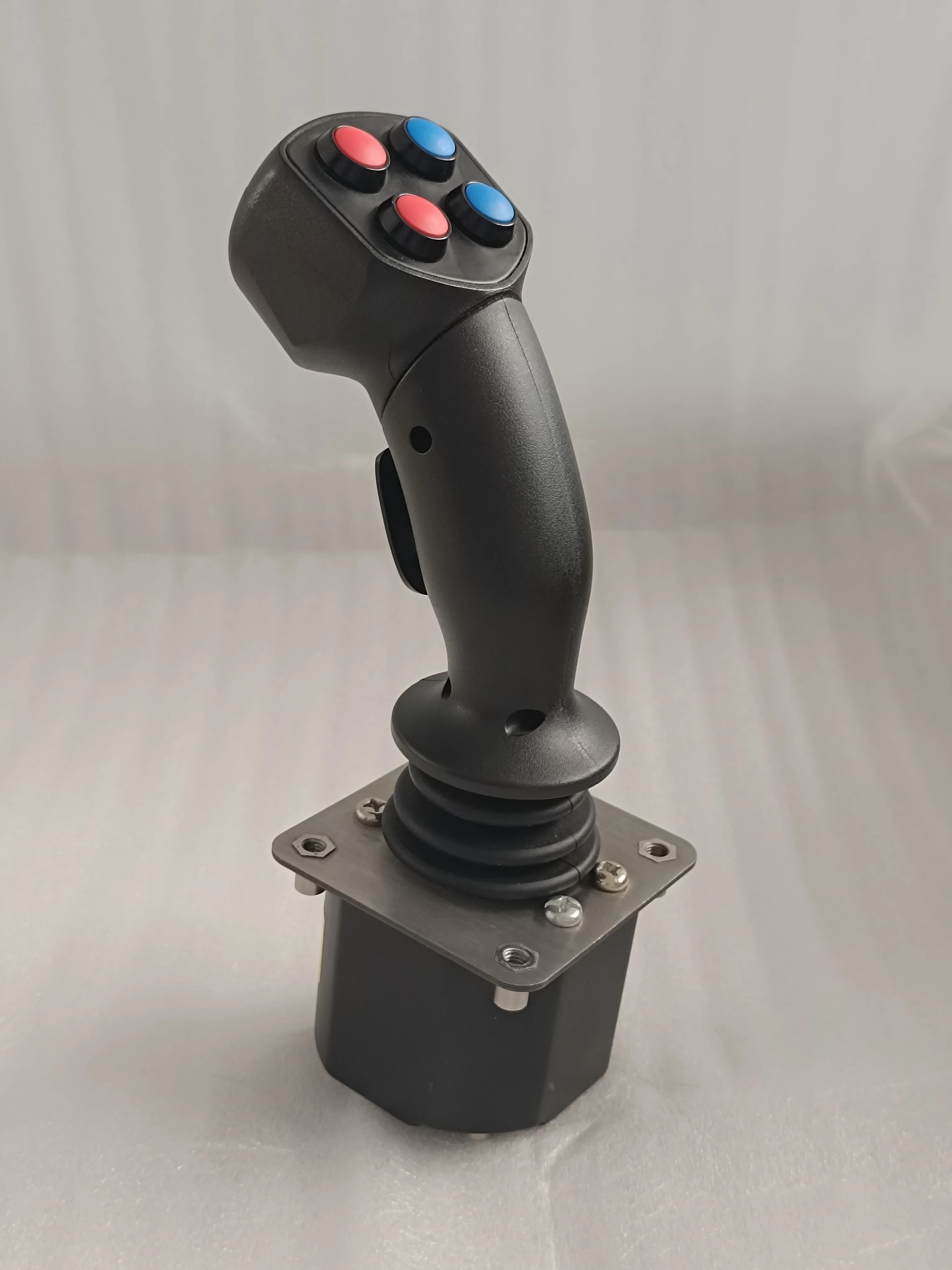 Industrial X Y Axis Joystick Controller on Off Grip Handle Four Push Buttons Construction Machinery Parts