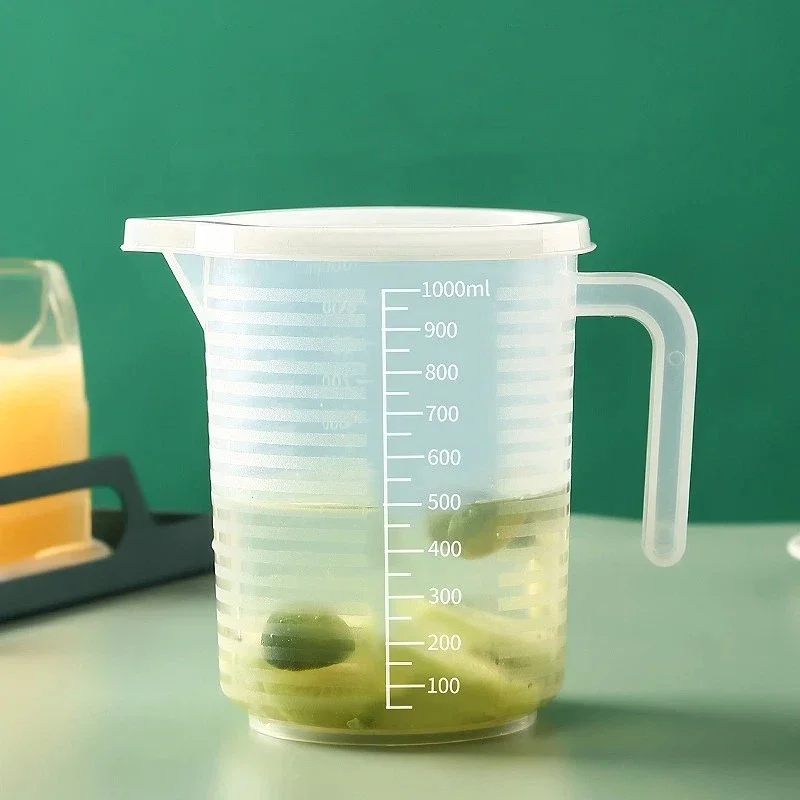 Multi-purpose Plastic Measuring Cup With Graduated Scale Anti-spill Spout For Liquid, Milk, Water, DIY DPA Free Kitchen Tool