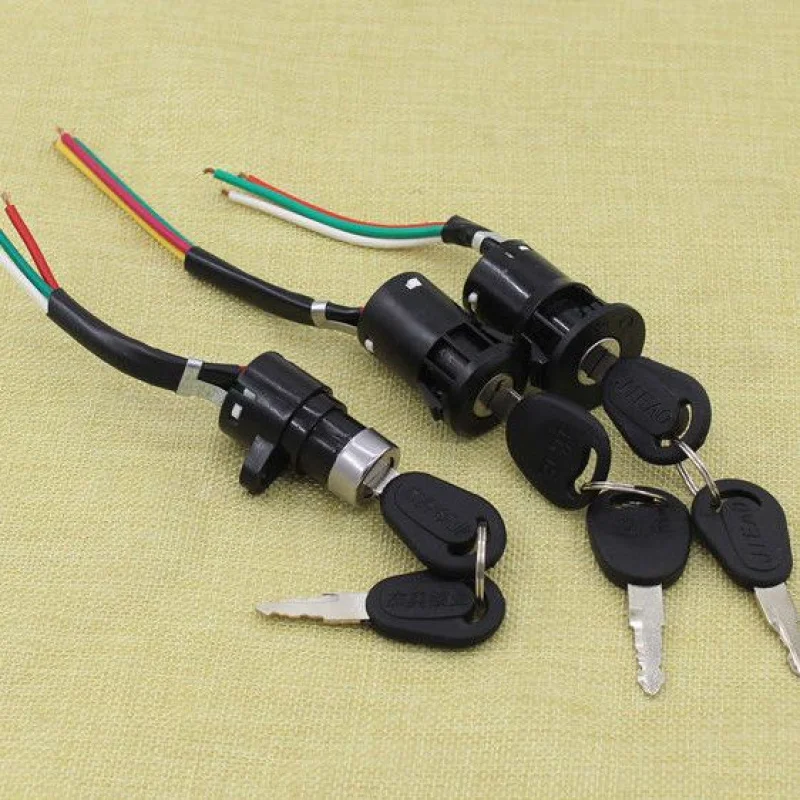 Universal Motorcycle Ignition Switch Lock With 2 Keys Electric Door Lock for Scooter E-Bike Motorbike Replacement Parts. - view 5