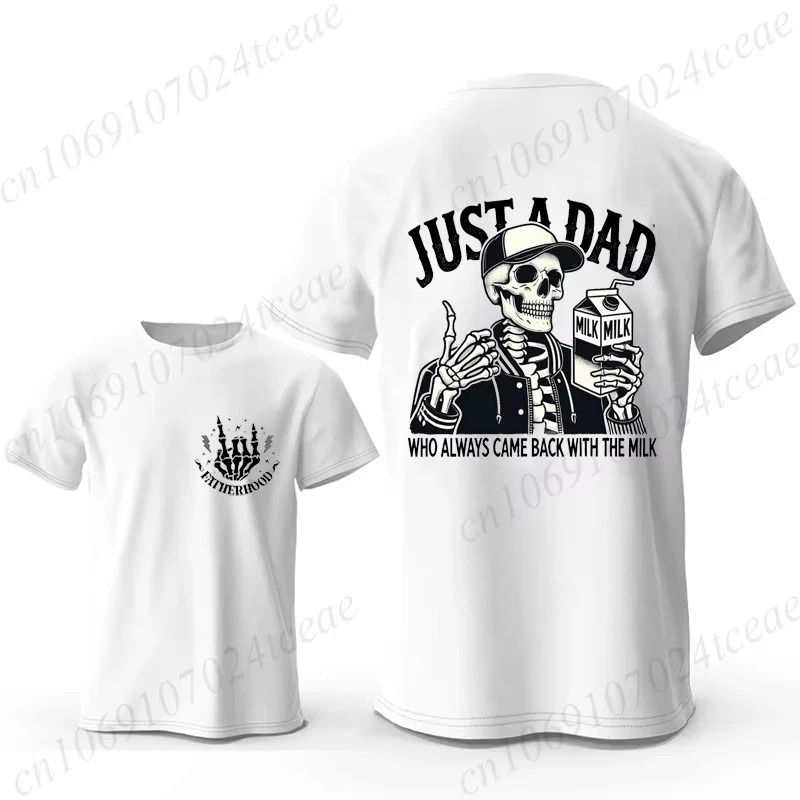 

Funny Dad Joke T Shirt for Men T-Shirt Just A Dad Who Always Came Back with The Milk Tee Shirt Fashion Casual Men T-Shirt Tops
