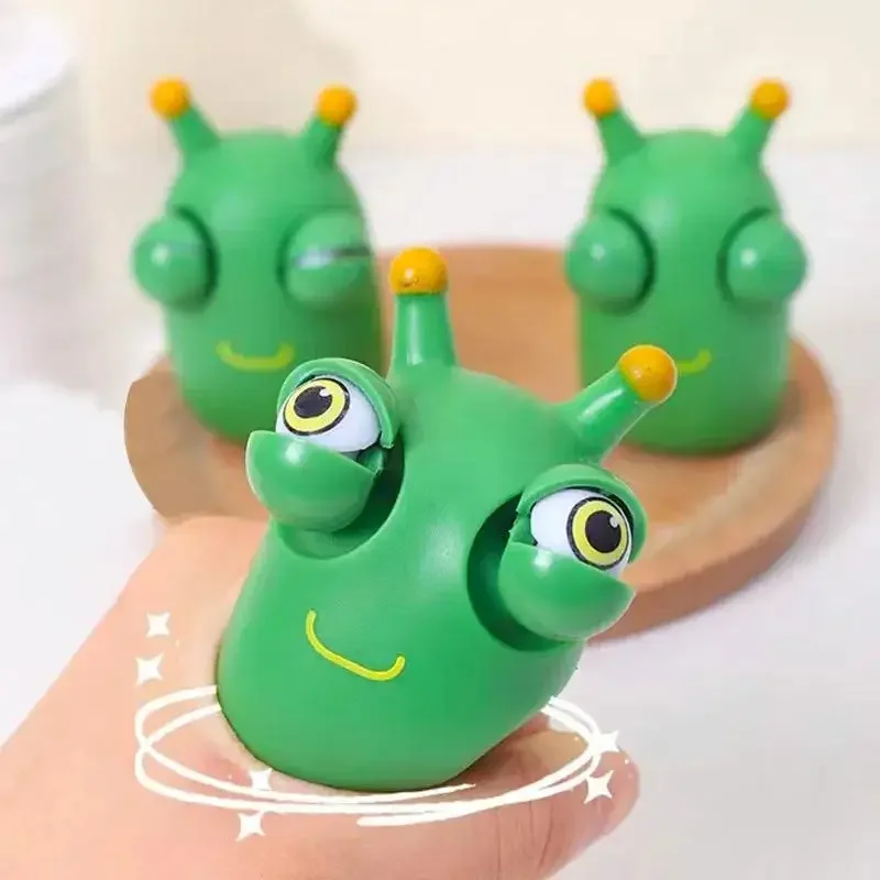 

3PCS Small Vegetable Worm Decompression Staring Toy Vent Decompression Caterpillar Toy Childrens Toys