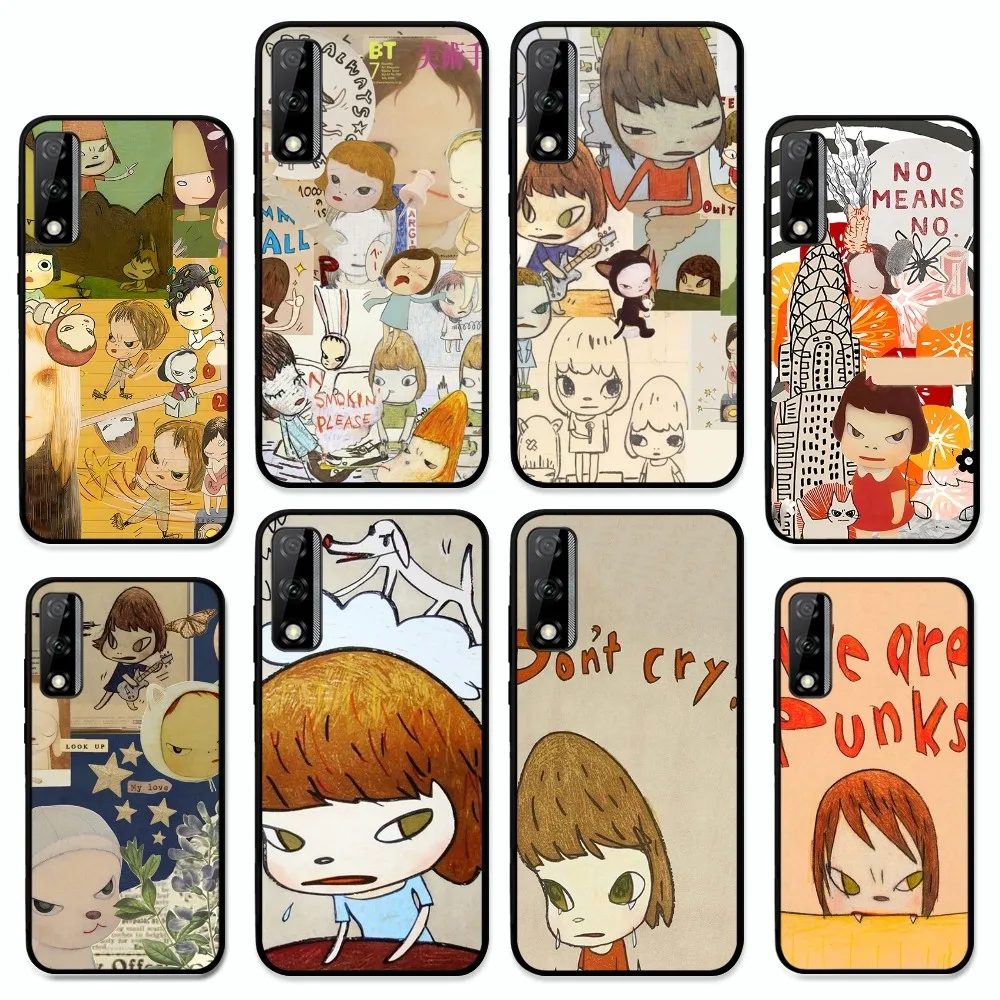 Y-Yoshitomo Girl Nara Phone Case For Huawei Y9 6 7 5 Prime Enjoy 7s 7 8 Plus 7a 9e 9plus 8E Lite Psmart Shell